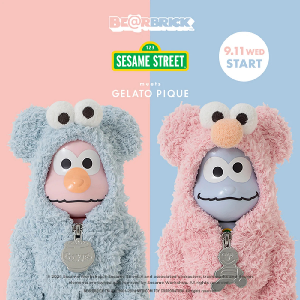 BE@RBRICK × SESAME STREET × GELATO PIQUE聯名款400%公仔系列