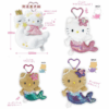 三麗鷗 Hello Kitty 夢幻美人魚&天鵝愛心扣吊飾娃娃系列