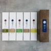 ‹日本線香品牌 ¦ 朝夕› 天然精選線香組合 - 檀香、沉香、檜木、白鼠尾草、乳香