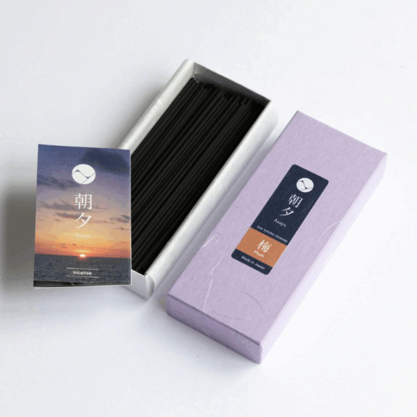 ‹日本線香品牌 ¦ 朝夕› 低煙線香系列 - 梅花 40G