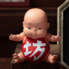 吉卜力 神隱少女 坊寶寶手掌軟膠公仔