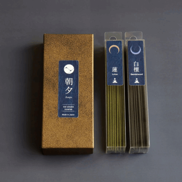 ‹日本線香品牌 ¦ 朝夕› 低煙線香系列 - 蓮花 & 白檀 40G