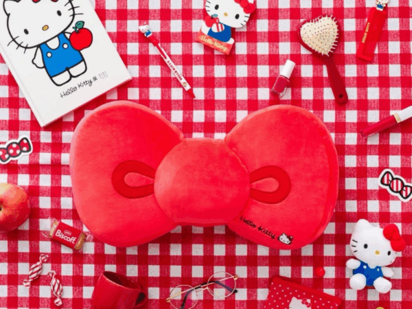 日雜附錄 Hello Kitty復古柔軟蝴蝶結造型抱枕
