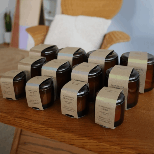 日本無印 期間限定精油香氛蠟燭