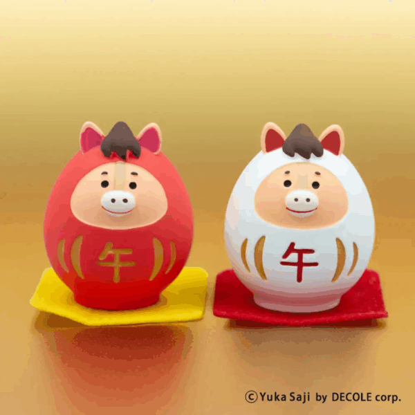 日本郵便局限定 馬年小公仔擺飾